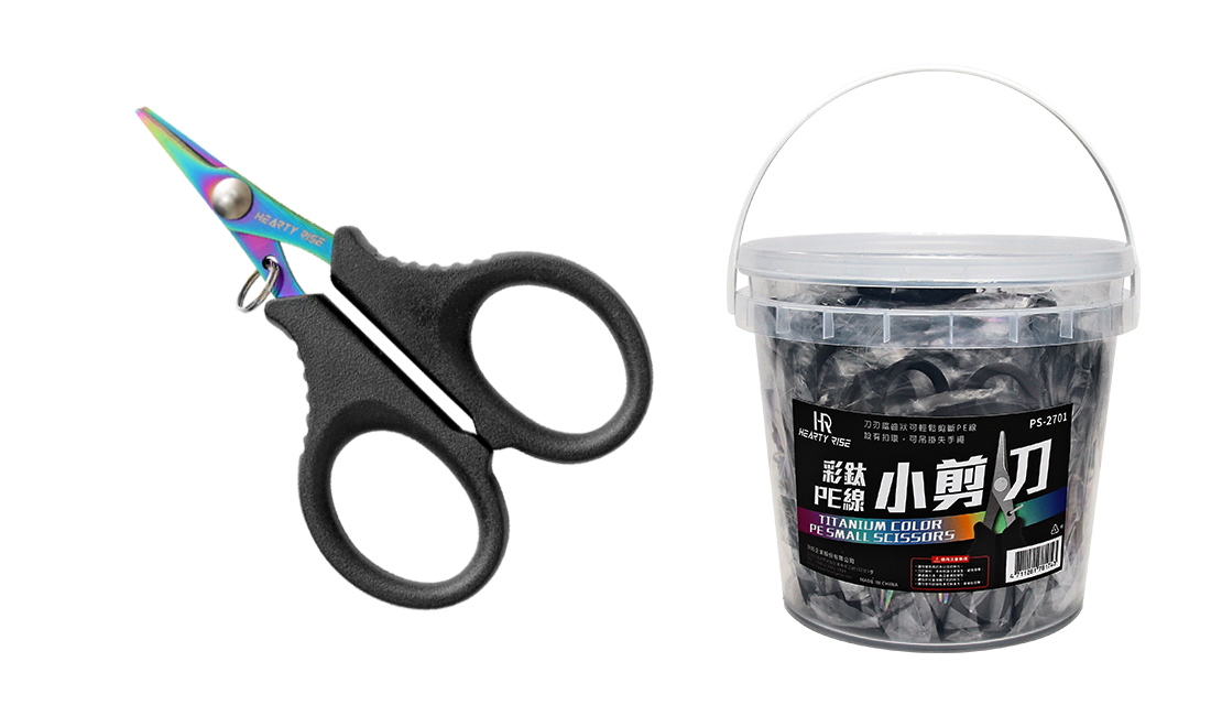 HR TITANIUM COLOR PE SMALL SCISSORS 彩鈦PE線小剪刀 PS-2701 1100
